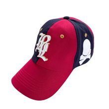 Load image into Gallery viewer, BL RUGBY STRAPBACK "PINWHEEL" RED/NAVY