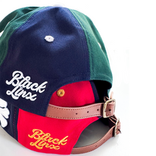 Load image into Gallery viewer, BL RUGBY STRAPBACK "PINWHEEL" NAVY/GREEN